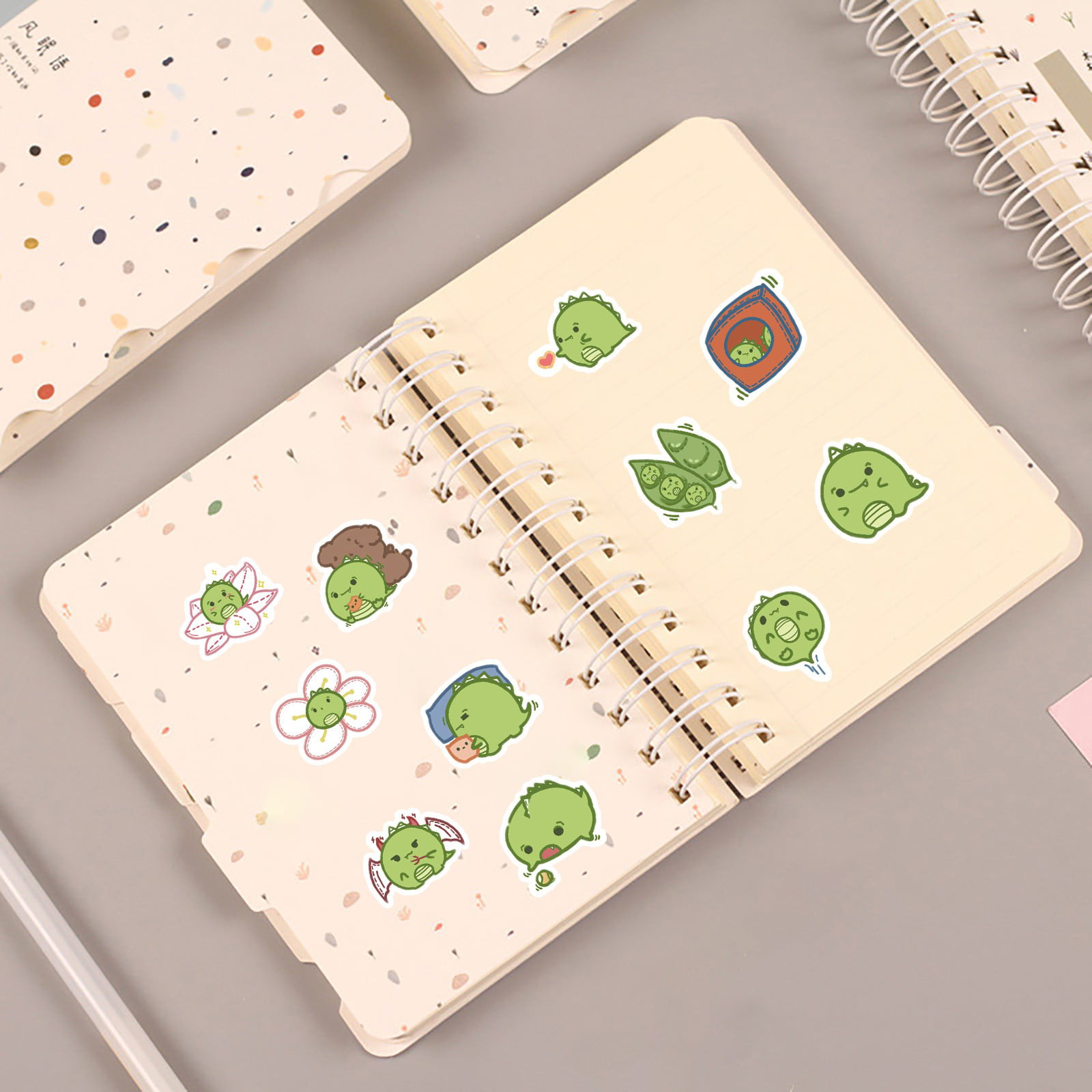 Meuva Cartoon Dinosaur Doodle Stickers Decorate Luggage Notebook DIY  Waterproof Stickers Old Stickers Light Table Photography Slides Fuzzy  Stickers 
