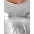 thumbnail image 5 of INSPIRE CHIC Spaghetti Straps Dress for Women's Metallic A-Line Sleeveless Club Party Mini Dresses, 5 of 6