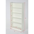 thumbnail image 6 of Yardi Yard Full Wood Bookshelf, Waterproof Melamine, 35.43x11.81x72.04in, 6 of 8