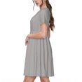 thumbnail image 2 of Saiise Robes d'Été Motif Gary pour Femmes T-Shirt Décontracté Manches Courtes Robe de Plage Florale avec Poches, 2 of 6