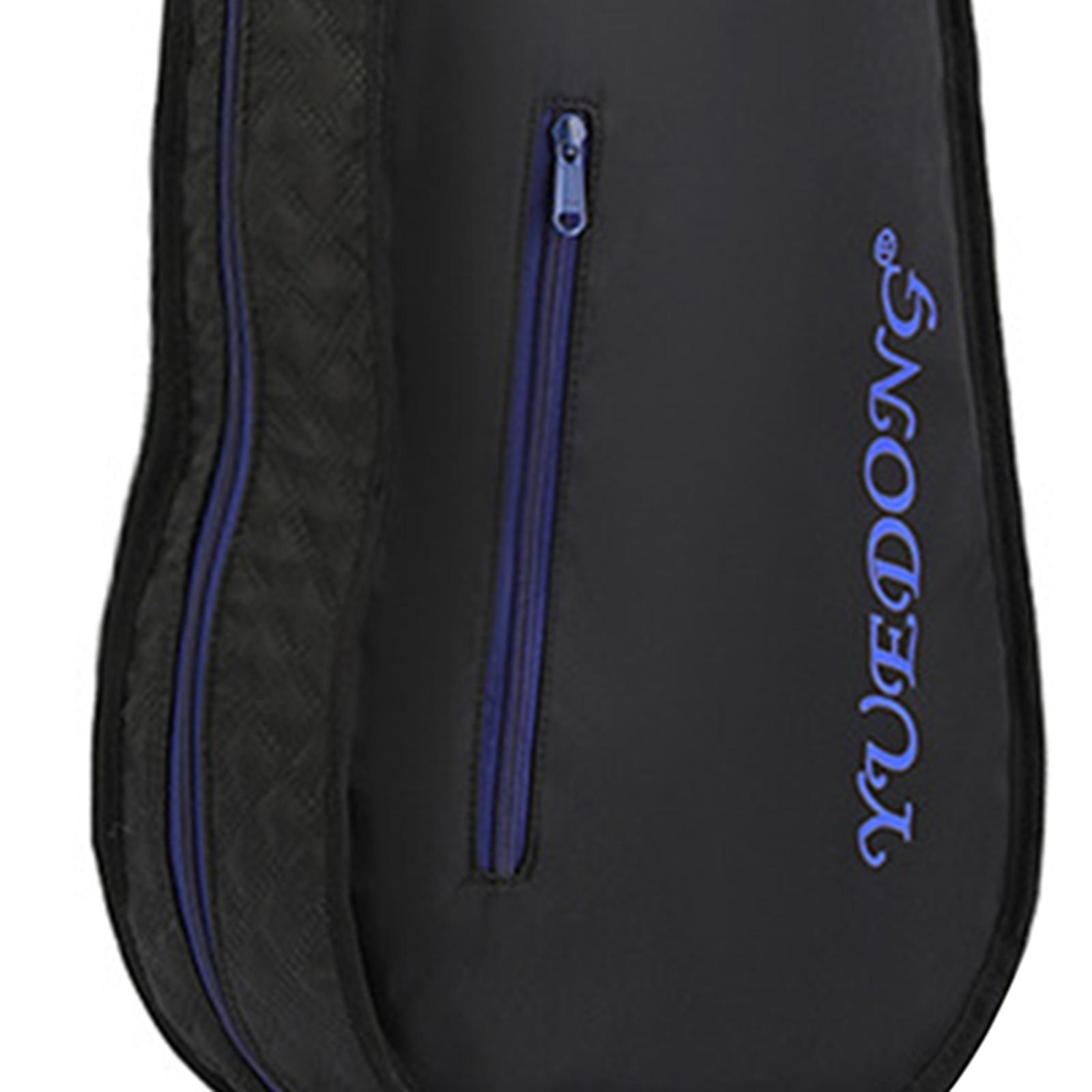 QccHieUs 4/4 Violin Case Portable Carrying Bag Foldable Adjustable Backpack Straps Violin black