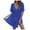Blue, variant on zaveiop Womens Swimsuit Coverup Short Sleeve Beach Cover up Dress V Neck Bikini Beachwear (Hot Pink, One Size)