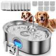 thumbnail image 1 of Fuente de agua para perros ECOCONUT de acero inoxidable de 13 L, grande, 1 of 9