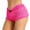 Hot Pink, variant on Women's Ruffle Mini Boxer Shorts Y2k Lace Layered Pajama Bottoms Sexy Micro Sleep Shorts Bloomers Pettipants