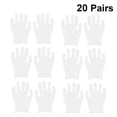 thumbnail image 5 of Guantes de algodón blancos de 20 pares Guantes de trabajo protectores suaves y ligeros para etiqueta de jardinería de trabajo industrial (Premium Thin XL), 5 of 5