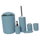 thumbnail image 5 of Juego de accesorios de baño de 6 piezas con diseño moderno, jabonera, escobilla de inodoro, jabón Morandi Azul, 5 of 9