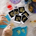 thumbnail image 4 of 9pcs 1.6x1.6 Inch Fish Pattern Metal Stickers Fishing Self Adhesive Gold Stickers Fish Theme Metal Gold Stickers for Scrapbooks DIY Resin Crafts Phone Decor, 4 of 7