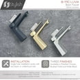 thumbnail image 6 of Stylish Single-Handle Polished Chrome Bathroom Faucet Height 5⅞" B-111C, 6 of 12