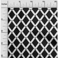 thumbnail image 2 of oneOone Georgette Viscose Black Fabric Geometric Dress Material Fabric Print Fabric By The Yard 42 Inch Wide, 2 of 5
