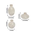 thumbnail image 3 of Efavormart Set Of 3 | Small Clear Glass Flower Bud Table Centerpieces With Metallic Gold Rim, Modern Floral Vases – Assorted Sizes, 3 of 5