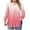 Pink, variant on aidice Women Plus Size Tunic Tops to Wear with Leggings Ruched Loose Long Sleeve Crewneck Fall Casual Tops