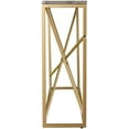 thumbnail image 4 of SEI Furniture Arendal 52" Faux Marble Top Console Table in Gold and Gray, 4 of 7