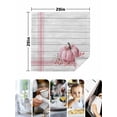 thumbnail image 4 of Pink Pumpkin Cloth Napkins Set of 8 Reusable Dinner Napkins, Thanksgiving Fall Vintage White Stripe Cocktail Napkin Washable Table Napkins for Wedding/Holiday Party/Baby Shower 20"x20", 4 of 7