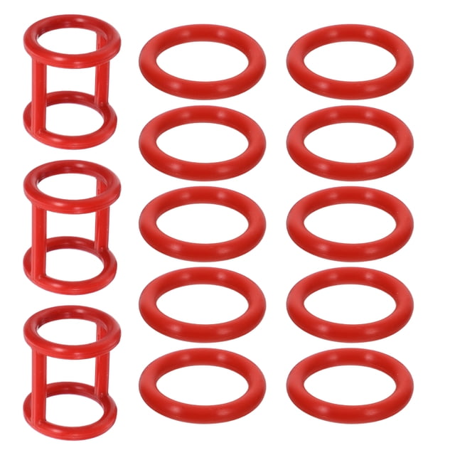 13 anillos de sellado para máquina de helado: anillo de sellado de silicona de repuesto - Arandela de sellado de alta elasticidad para varilla de válvula de máquina de helado