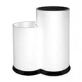thumbnail image 5 of Knife Holder Kitchen 2-in-1 Universal Block without Knives Silverware Storage Stand with Drain Hole,for Countertop and Cabinet Drawer,White, 5 of 6