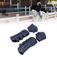 thumbnail image 4 of Bottes de Tendon de Cheval 4Pcs, Réglable avant Fetlock Cheval Jambe de Garde Botte, PU Shell Cheval Saut Bottes de Protection Amortissant Jambe pour Cheval, 4 of 8