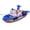 Blue, variant on Fire Boat Toy Electric Spraying Water with Flashing Lights and Sound, Music Model Boat for Bath Pool, Battery Operated Firefighter Boat for 3+ 4+ 5+ 6+ Years Old