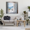 thumbnail image 3 of Stupell Industries Coastal Greek Villa Nature Photography Gallery Wrapped Canvas Print Wall Art, 36 x 36, 3 of 8