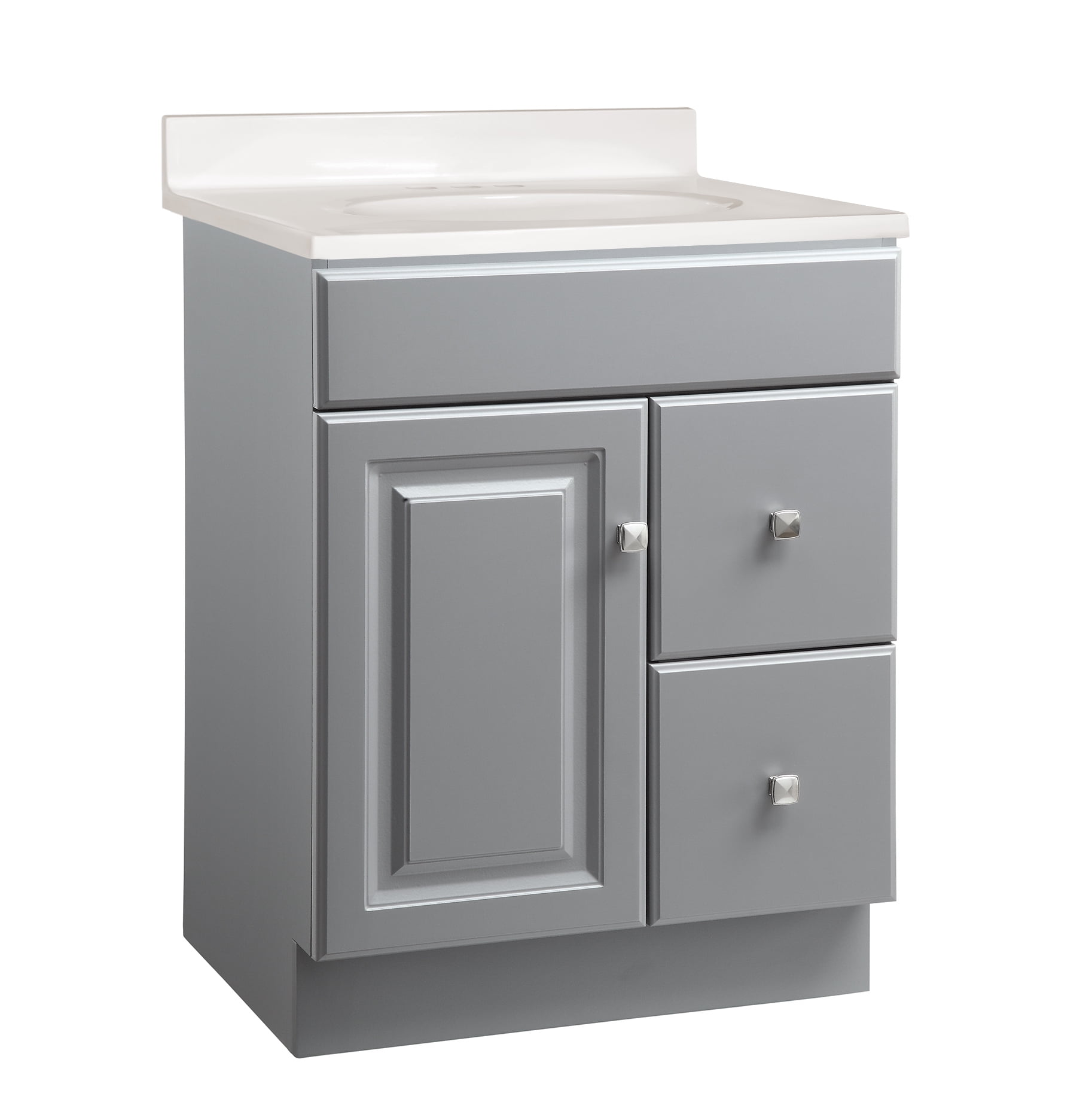 Design House 584698 Wyndham 1Door 2Drawer Vanity with Cultured Marble