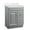 Gray, variant on Leick Home X Design Mixed Wood and Metal Hall Console in Smoke Gray