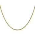 thumbnail image 2 of Solid 10K Yellow Gold 2.5mm Diamond-Cut Rope Chain - 24", 2 of 8