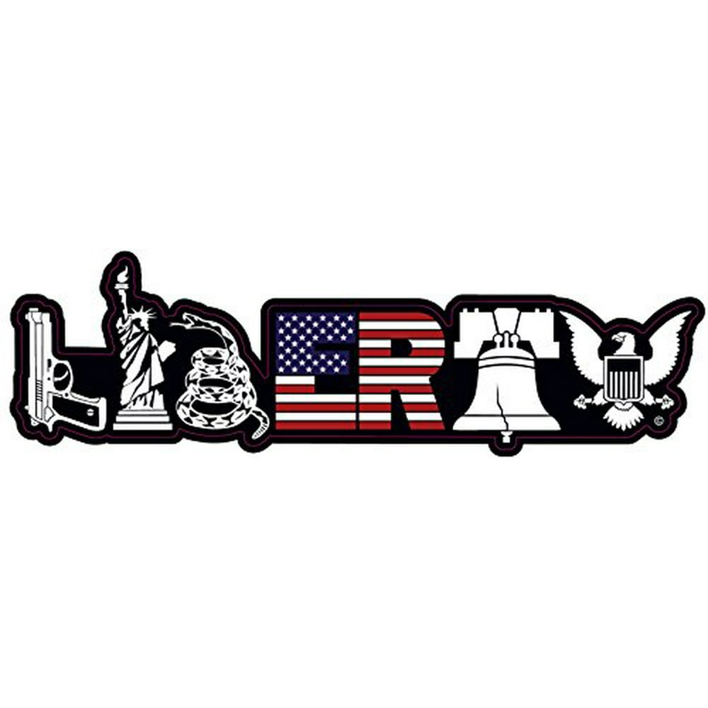 Patriotic Liberty Decal Bumper Sticker Conservative Car or Truck