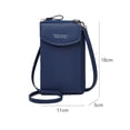 thumbnail image 1 of Bolso bandolera de PU impermeable para mujer para el ocio diario (azul oscuro) Ndcxsfigh Para Estrenar, 1 of 8