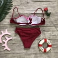 thumbnail image 4 of Women's Gradient Print Tankini Set, Two Piece Swimsuit, Beach Pool, Bathing Suit, 4 of 5