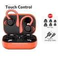 thumbnail image 2 of Methold Auriculares inalámbricos compatibles con Bluetooth Auriculares deportivos impermeables para caminar Auriculares portátiles con manos libres Cables de audio/vídeo Rojo, 2 of 6