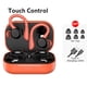 thumbnail image 4 of Inteprter Auriculares inalámbricos compatibles con Bluetooth Auriculares deportivos impermeables para caminar Auriculares portátiles con manos libres Cables de audio/vídeo Rojo, 4 of 6