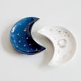 thumbnail image 1 of Small Moon Jewelry Dish Tray, Set Of 2, Decorative Ceramic Trinket Dish, Modern Accent Tray For Vanity, 1 of 7