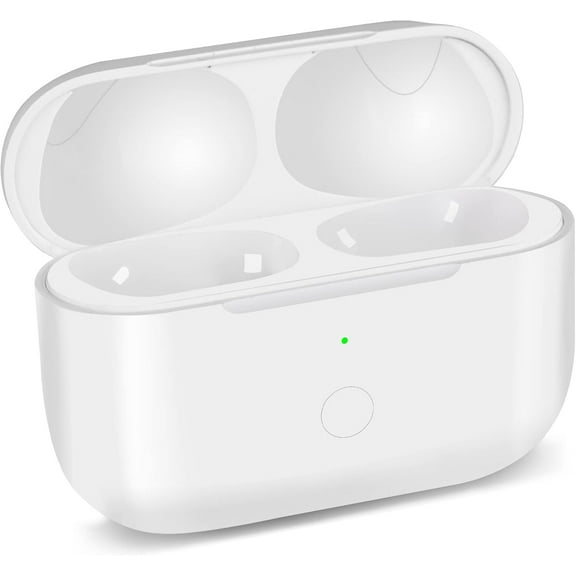 Replacement Wireless Charging Case Compatible with Airpods Pro 1st and 2nd Generation with Bluetooth Pairing Button,Built-in 660mAh Battery,Charger Case Only