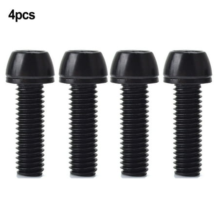 

RAINB 4Pcs M5X20Mm M6X20Mm Mtb Bike Bicycle Steering Handlebar Stem Screws Bolts (black2 M6x20)