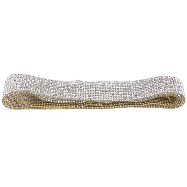 Crystal Diamond Trim, 12 filas Crystal Diamond Belt Accesorios de ropa para bolsos para sombreros,Cinturón de diamantes de cristal, adorno de diamantes de cristal, cinturón de diamantes de cristal con Higoodz Arte y Manualidades