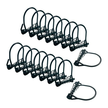 16 Pack Silent Shaft Locking Pins with Spring - Heavy Duty Carbon Steel Pins for Hunting Stands Ladder Stands Farm Lawn & Garden Use