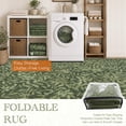 thumbnail image 6 of TURCURNO Washable 2x6 Willow Leaf Runner Rugs for Hallway Kitchen Entrance,Foldable Boho Farmhouse Olive Green Runner Rug,Non Slip Stain Resistantrug Laundry Room Rug, 6 of 10