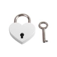 thumbnail image 1 of HEVIRGO Vintage Heart Shape Mini Padlock Bag Travel Suitcase Luggage Box Case Key Lock, 1 of 10