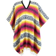 Traditional Mexican Ponchos, San Carlos Panchos for Women and Men, Great for Fiestas, Parties, Costumes, or Hiking