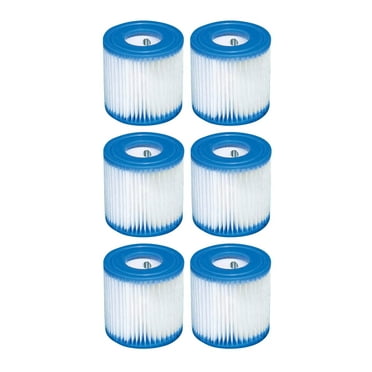 Intex 29007E Type H Easy Set Swimming Pool Filter Cartridge, 6 Pack