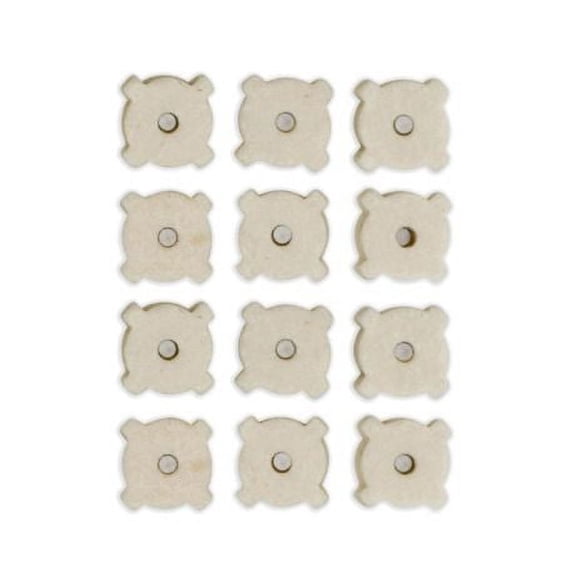 Otis Technology Star Chamber Cleaning Pads w/ Twist Top Container, 7.62MM, 100 Pack, White