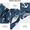 thumbnail image 6 of GZHJMY Anchor Pajama Pants Short for Men, Lounge Pants Lightweight Men Pajama Bottoms with Drawstring Pockets, Christmas New Year Birthday Gifts, XX-Large, 6 of 7