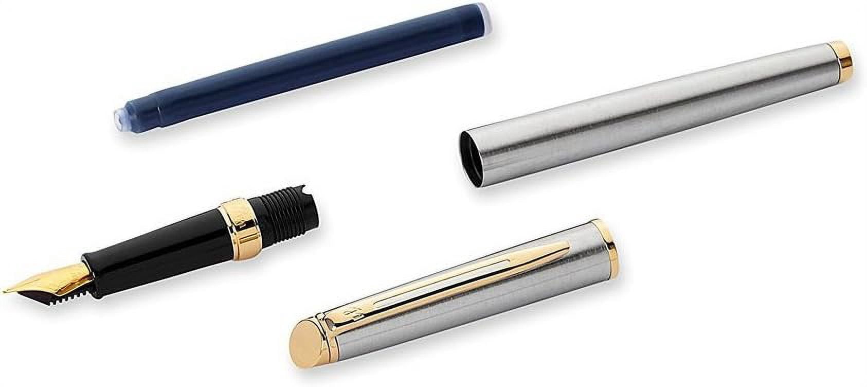 Waterman S0920330 Hemisphere Stainless Steel GT Fountain Pen, Medium
