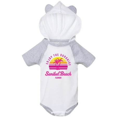 

Inktastic Summer Enjoy the Sunshine Sanibel Beach Florida in Pink Gift Baby Boy or Baby Girl Bodysuit