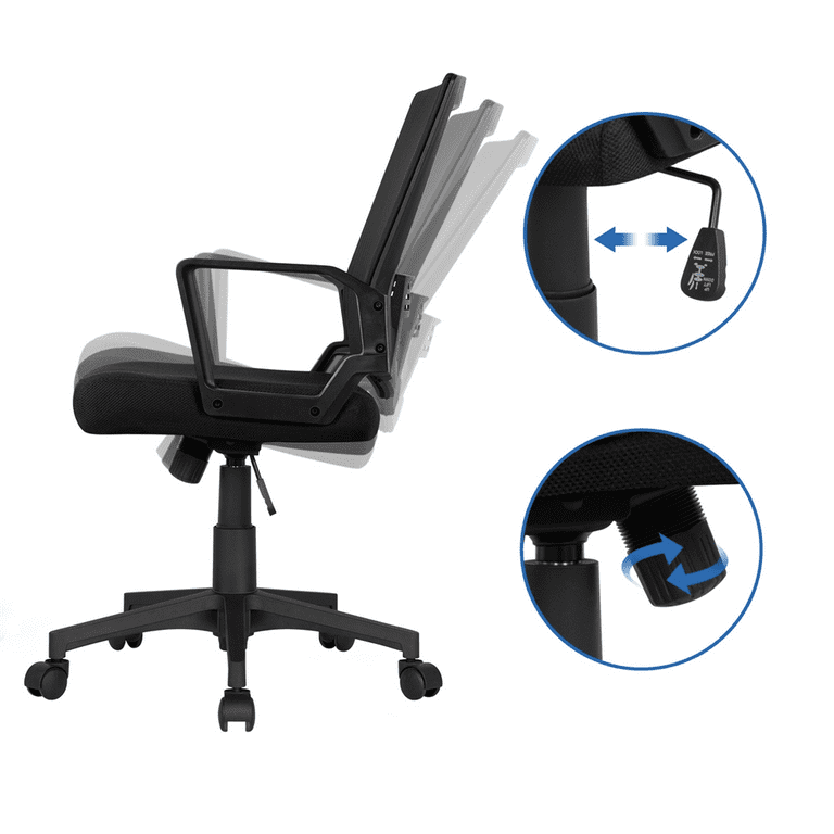 Yaheetech Manager s Chair with Lumbar Support Adjustable Height