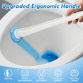 thumbnail image 3 of MYSPRI Disposable Toilet Bowl Brush Cleaner & Holder with 40 Toilet Bowl Scrubber Refill, 3 of 7