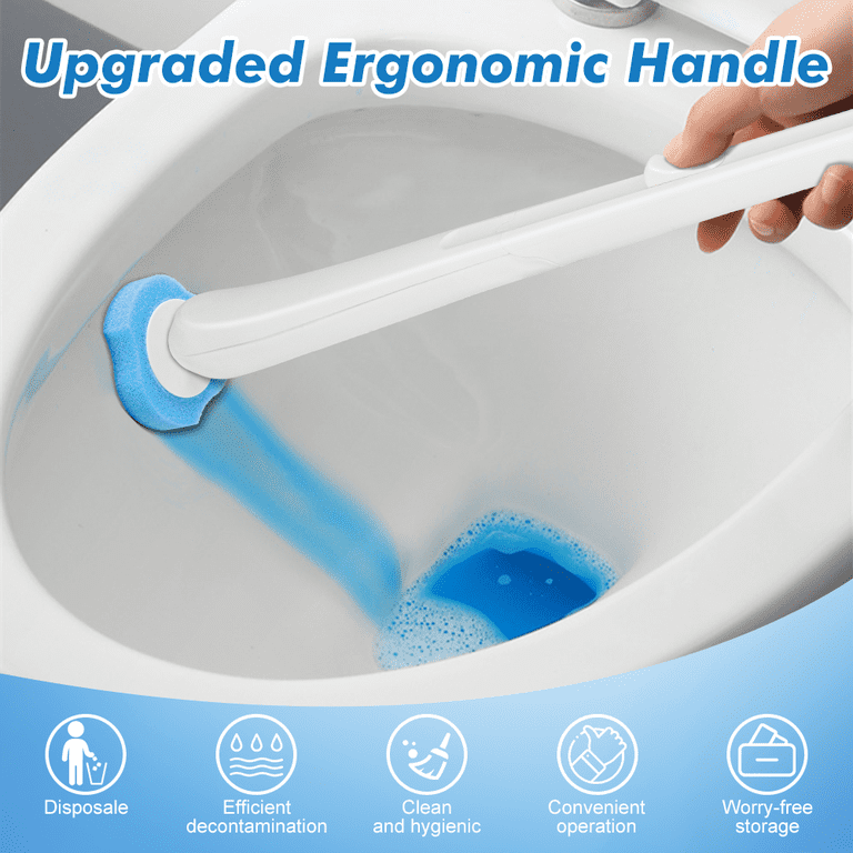 Disposable Toilet Bowl Brush with 40 Refills photo 7