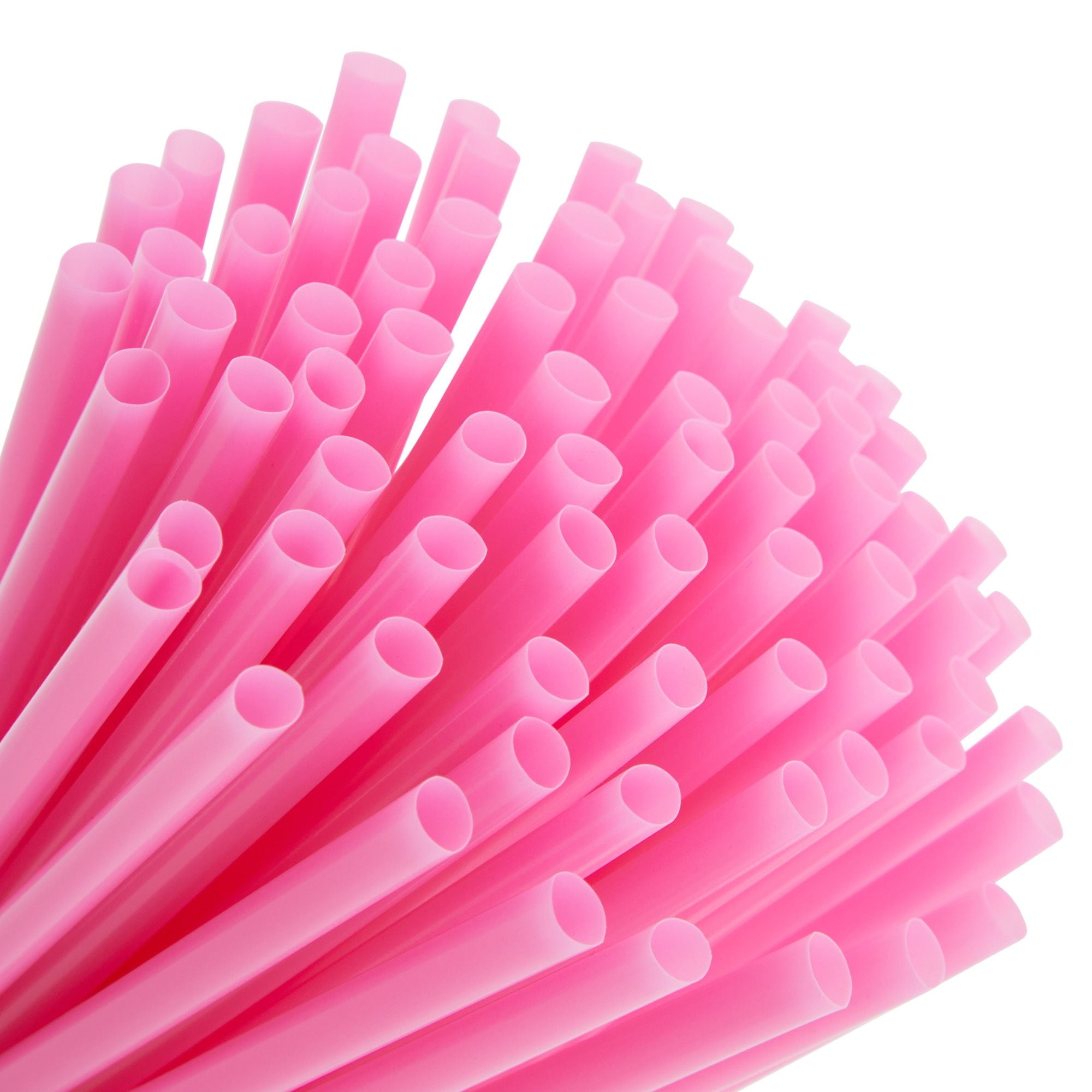 Disposable Hot Pink Plastic Flex Straws - 11.5, 50 Count - Perfect for  Parties & Everyday Use
