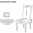 thumbnail image 5 of Dining Chair Stretch Slipcover Wedding Party Decor Seat, Home Chair Covers Set of 6, Parsons Chair Slipcover Chair Covers for Dining Room, Stretch Furniture Protector Covers for Restaurant Hotel Cerem, 5 of 15