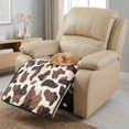 thumbnail image 3 of Kuiaobaty Cow Print Quilted Reclining Sofa Slipcover, Non Slip Armless Seat Cushion Slipcover, Decorative Furniture Protector for Living Room Bedroom, 3 of 7
