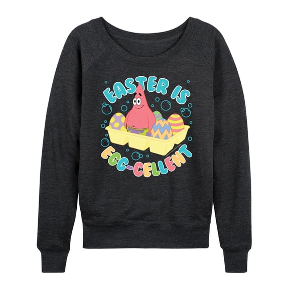 SpongeBob Squarepants - Easter Is Egg - Women's Lightweight French Terry Long Sleeve Shirt